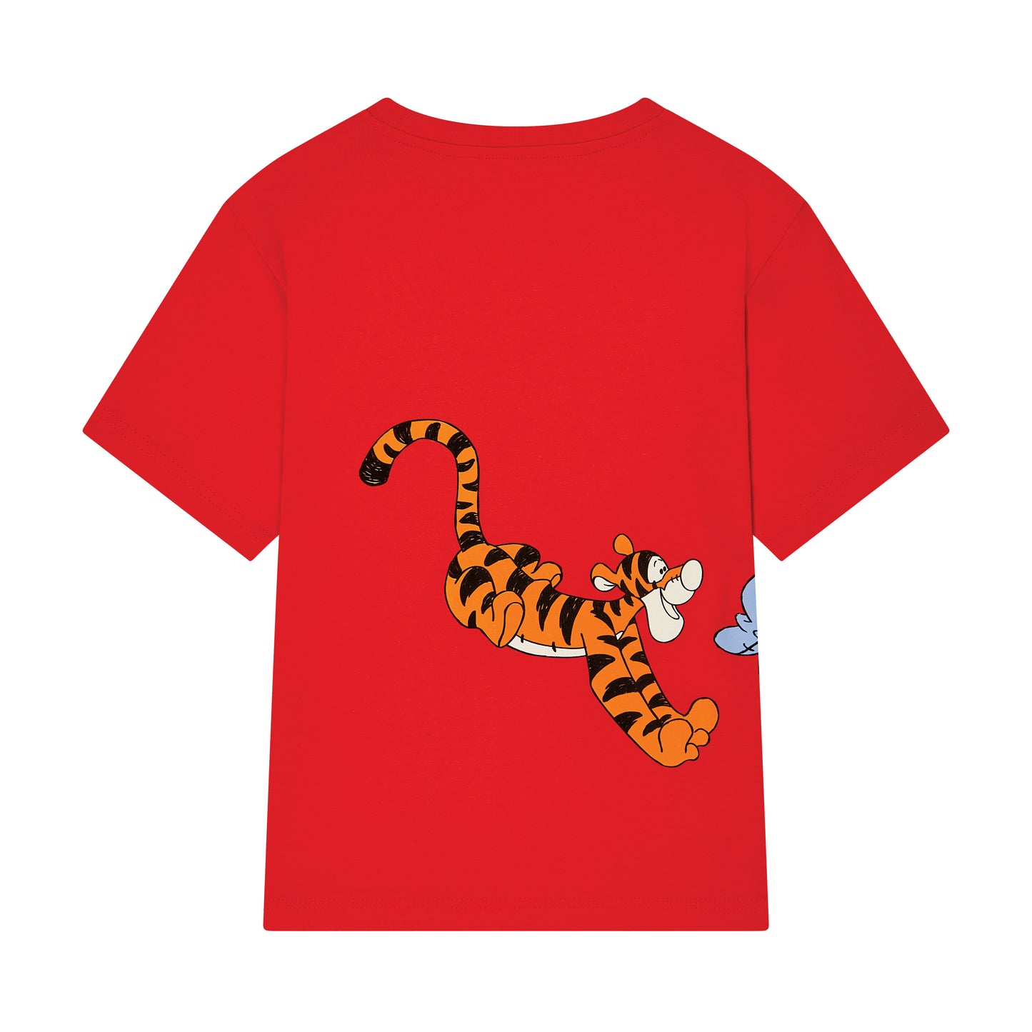 Kids Red Pooh & Friends Wrap Round Print T-shirt