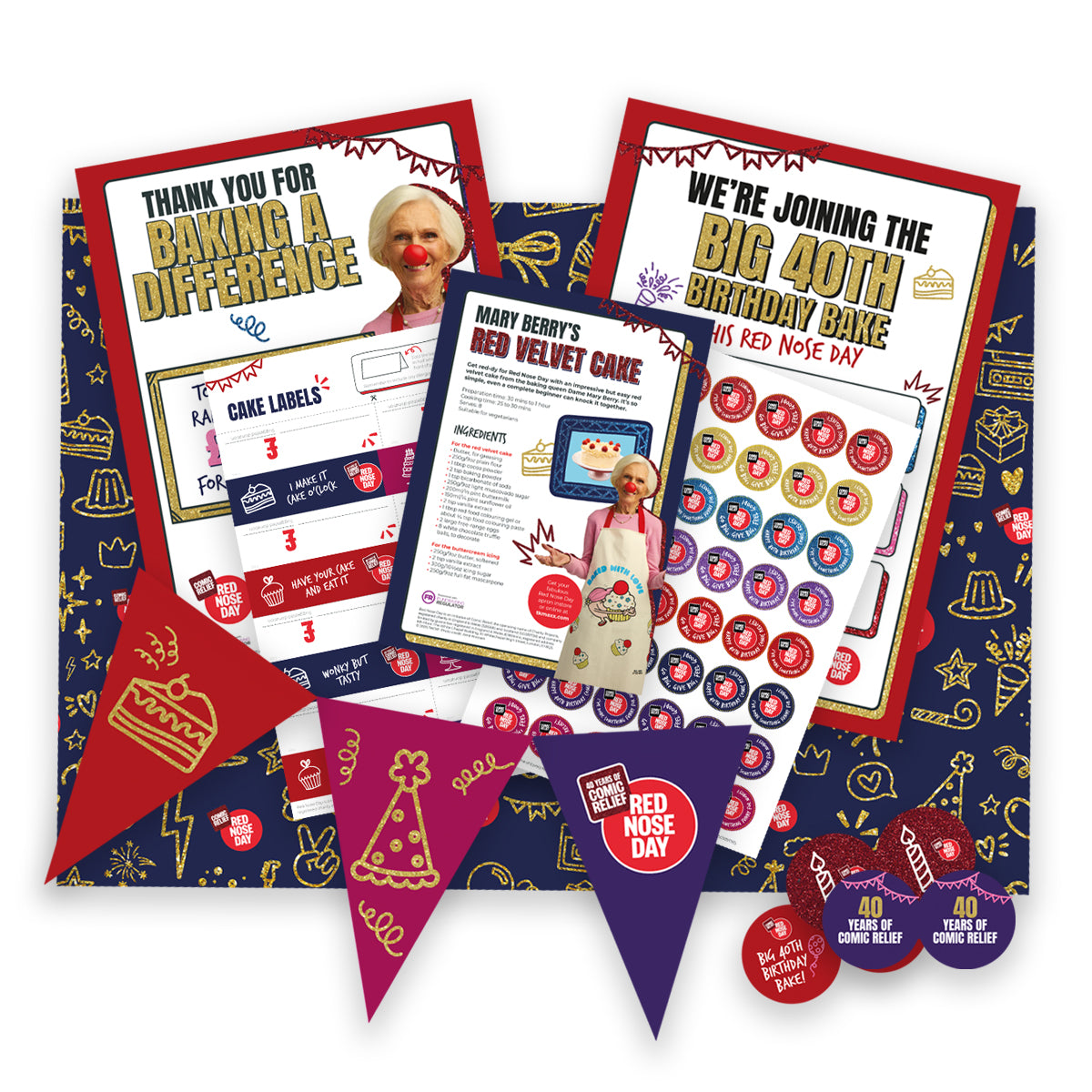 Red Nose Day Bake Kit