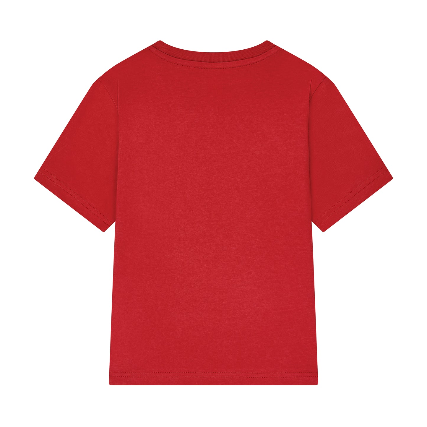 Kids Red Winnie Balloon Pocket Embroidered T-⁠shirt