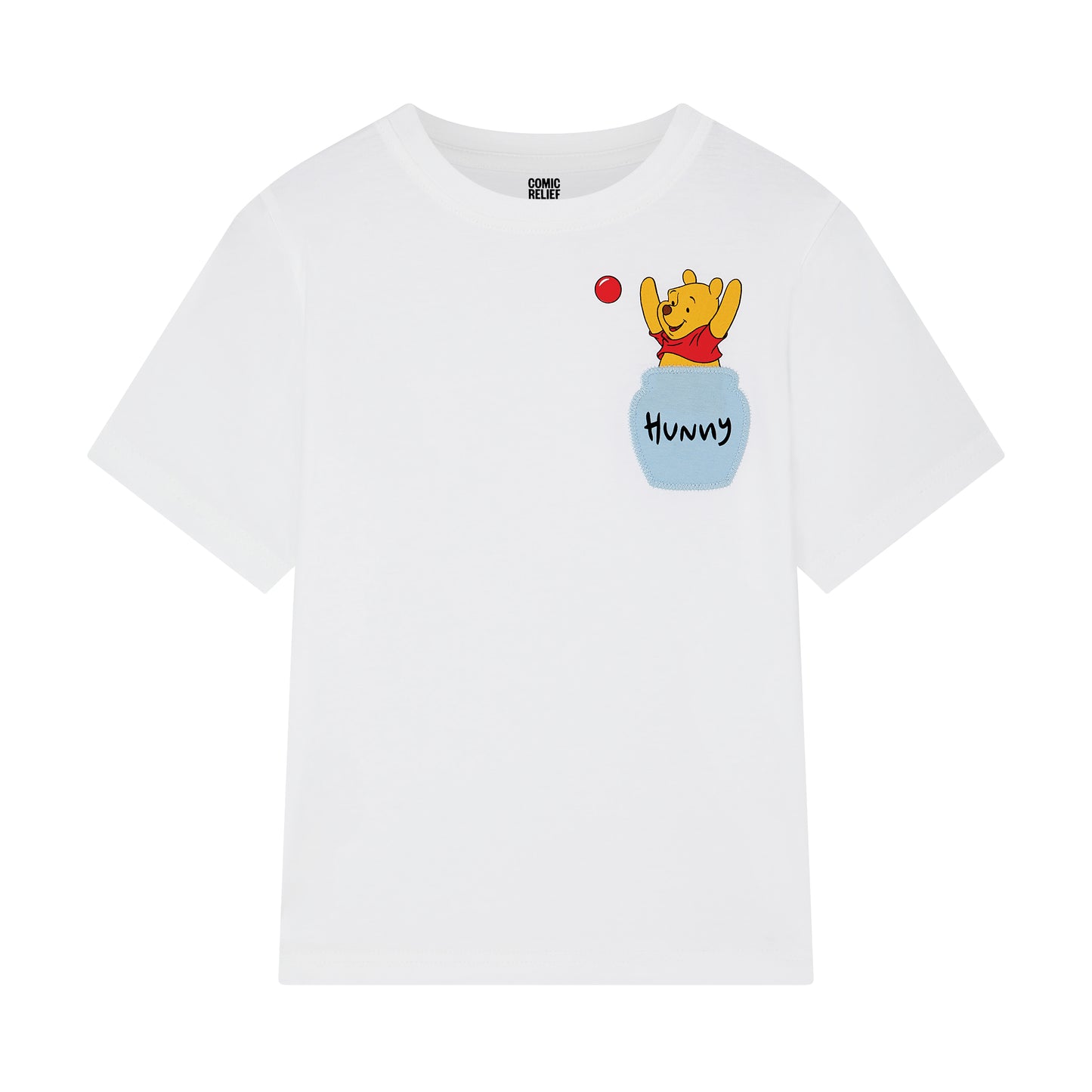 Kids White Winnie The Pooh Hunny Pot T-⁠shirt