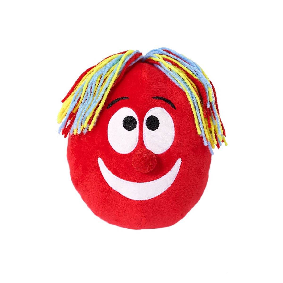 Plushie Crazy Hair Red Nose Toy