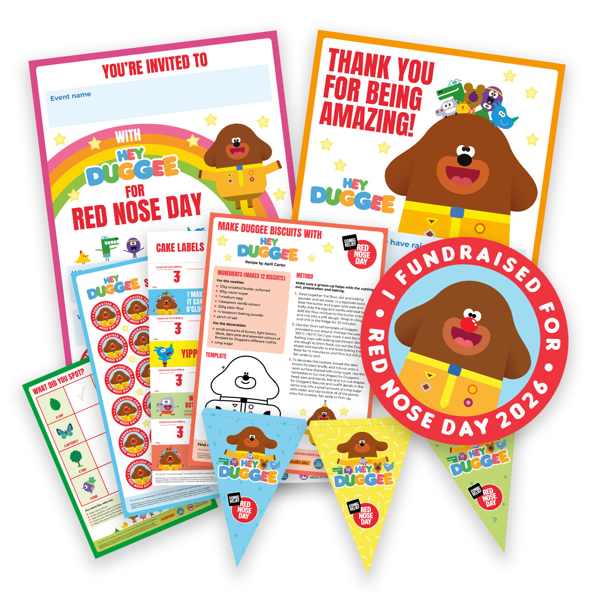 Red Nose Day Hey Duggee Kit