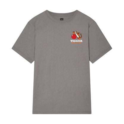 Adult Grey Tigger T-⁠shirt (Graphic on reverse)