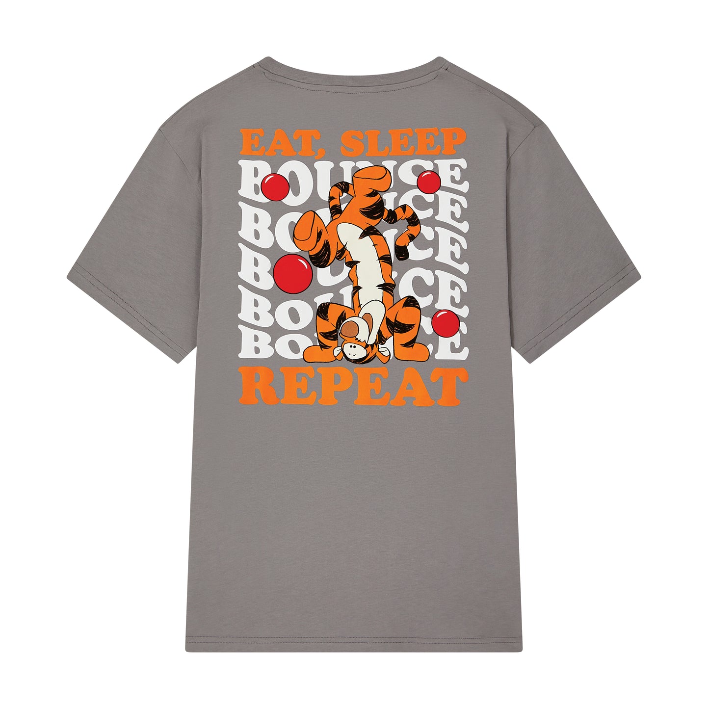 Adult Grey Tigger T-⁠shirt (Graphic on reverse)