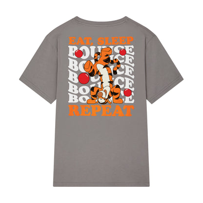 Adult Grey Tigger T-⁠shirt (Graphic on reverse)