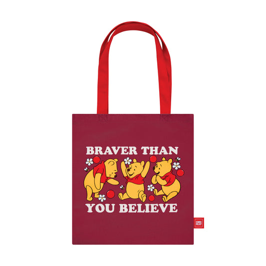 Red Winnie The Pooh Tote Bag
