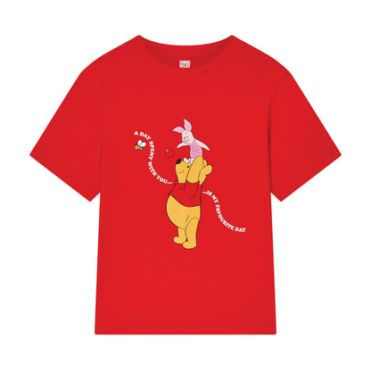 Kids Red Pooh & Piglet T-⁠shirt