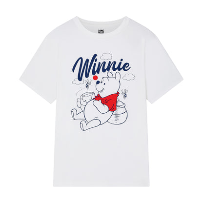 Adult White Winnie The Pooh T-⁠shirt