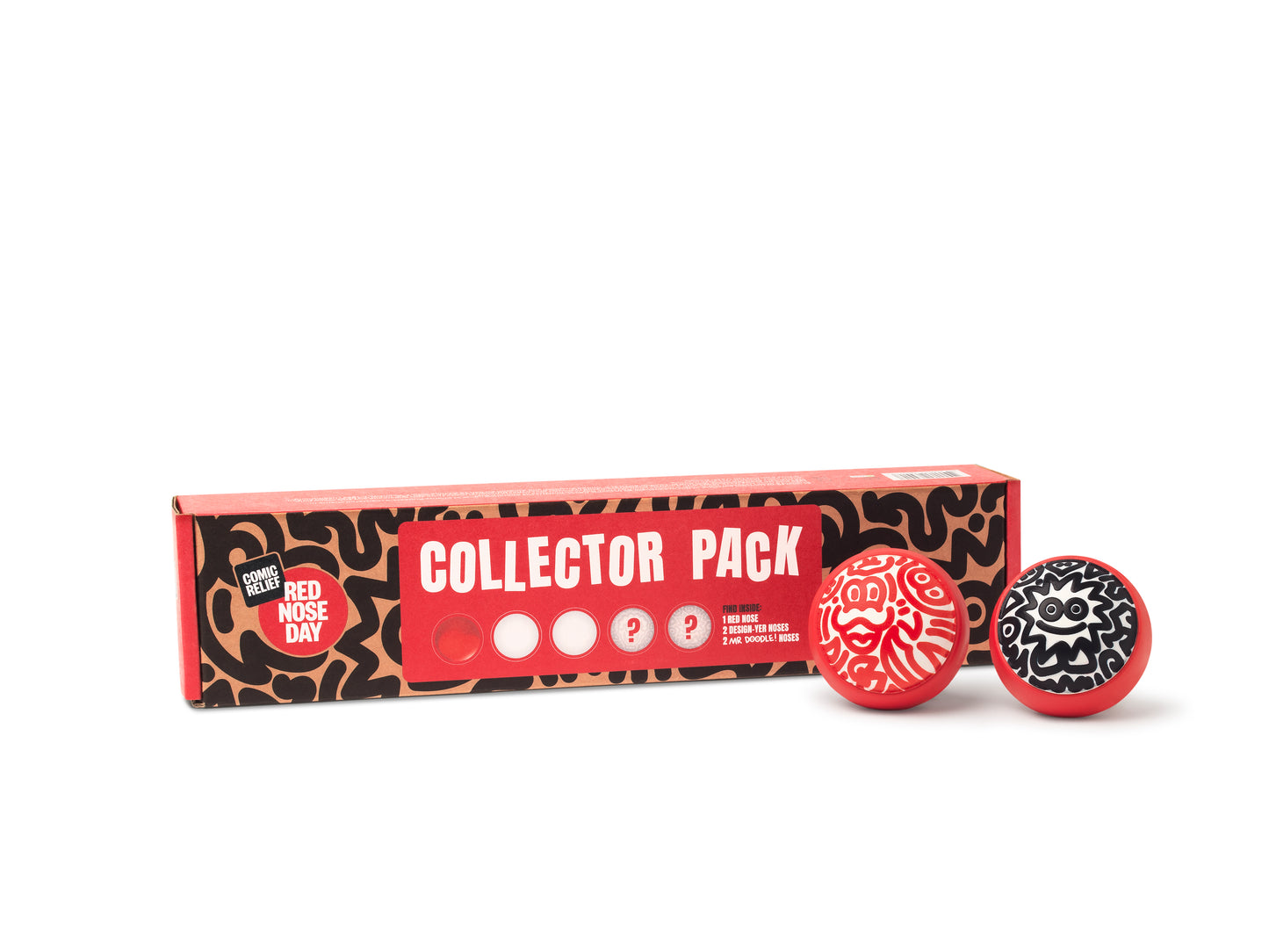 Official 2026 Red Nose Collector Pack featuring Mr Doodle